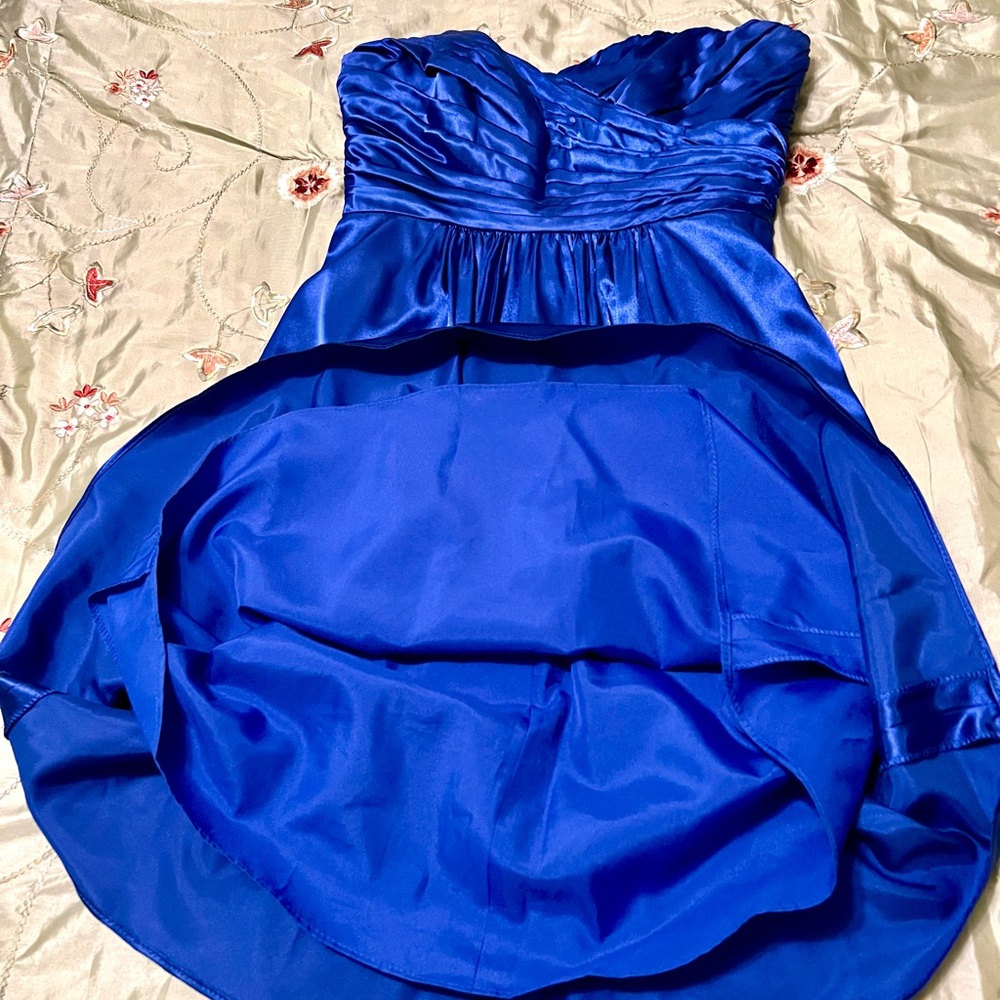 Elegant Blue Strapless Dress, B2 brand size 4 - Picture 12 of 14
